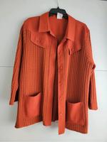 Oberteil Größe 50 Bluse Hemd Orange Cardigan strick knallig Saarland - Saarlouis Vorschau