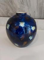 Wallendorf 1764 DDR Porzellan Vase echt Kobalt Tupfen gelb gold Sachsen-Anhalt - Bad Duerrenberg Vorschau