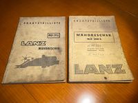 LANZ Ersatzteilliste Mähdrescher MD195 MD260S 1955 u. 1956 Niedersachsen - Heiningen (Niedersachsen) Vorschau