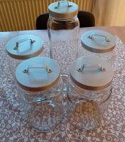 5 Vorratsdosen, Glas Behälter, Deko Nordrhein-Westfalen - Erkelenz Vorschau