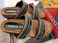 LAZAMANI Pantolette Latsch Hausschuhe Schwarz Perle Strass NEU 38 Berlin - Rosenthal Vorschau