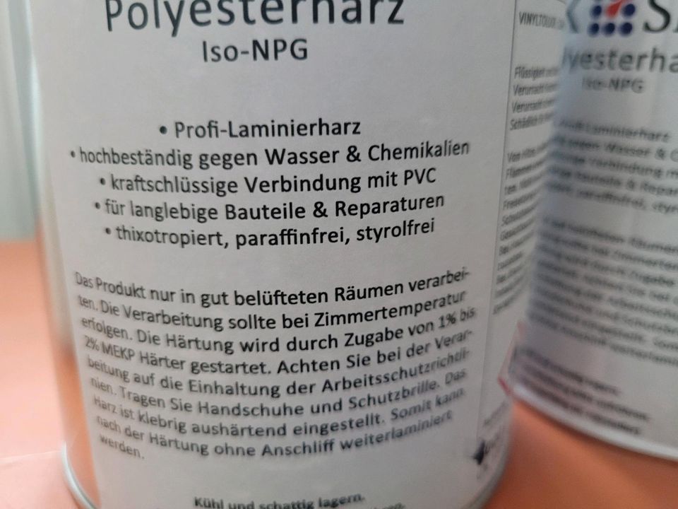Polyesterharz ISO npg mit härter in Mandelbachtal