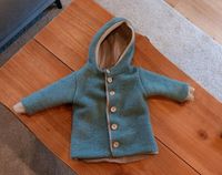 Wollwalk Jacke Gr ca 74/80 Petrol handmade Niedersachsen - Jade Vorschau