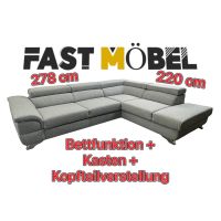 NEU! Ecksofa LAGOS hellgrau ! Kopfteil Bett Kasten ! Sofa Nordrhein-Westfalen - Löhne Vorschau