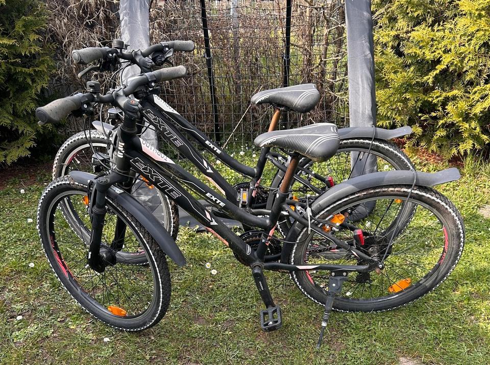 Kinderfahrrad Exte Tornado ATB Jugendfahrrad 24" schwarz-pink in Mühlheim am Main