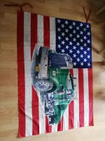 USA Flagge mit einem Truck drauf Baden-Württemberg - Freudenstadt Vorschau