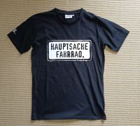 T-Shirt Hauptsache Fahrrad Statement Spruch Bike Rad Gr.S schwarz Bayern - Zirndorf Vorschau