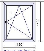 Schüco Kunststoff-Fensterfenster  1190mm X 1490mm [F.38] Sachsen - Glauchau Vorschau