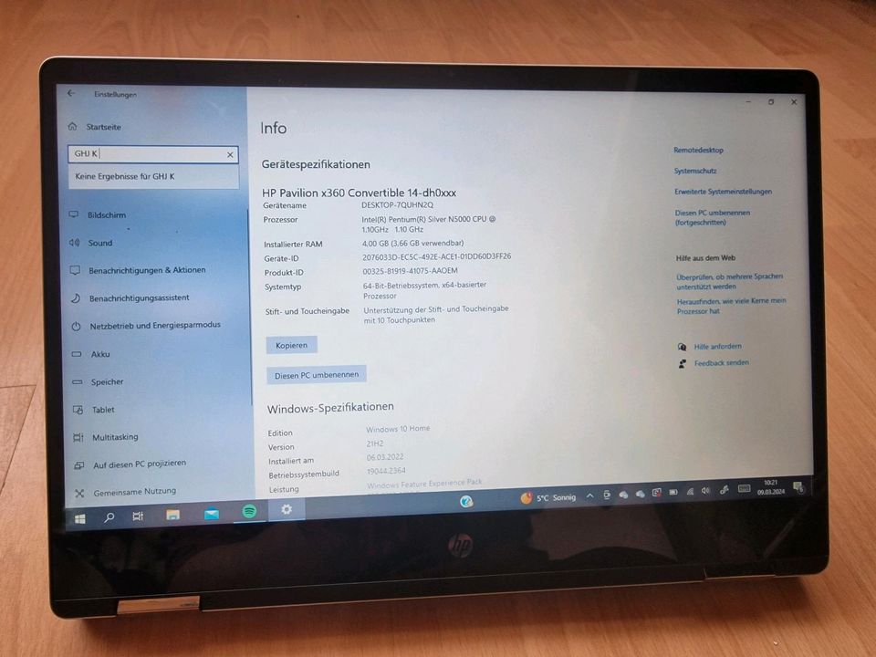 HP pavilion x360 Notebook in Steinbach