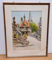 Aquarell Bild Michelbach ältestes Fachwerkhaus Deutschlands Baden-Württemberg - Wertheim Vorschau