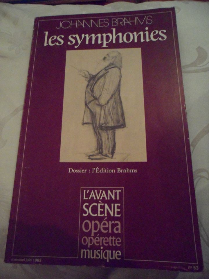 BRAHMS - LES SYMPHONIES - L'Avant-Scène Opera-Operette (0305-34) in Piesport