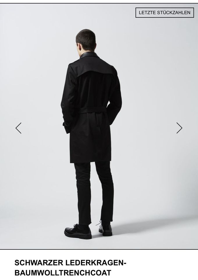 The Kooples Trenchcoat schwarz Größe 48 Slim in Gießen