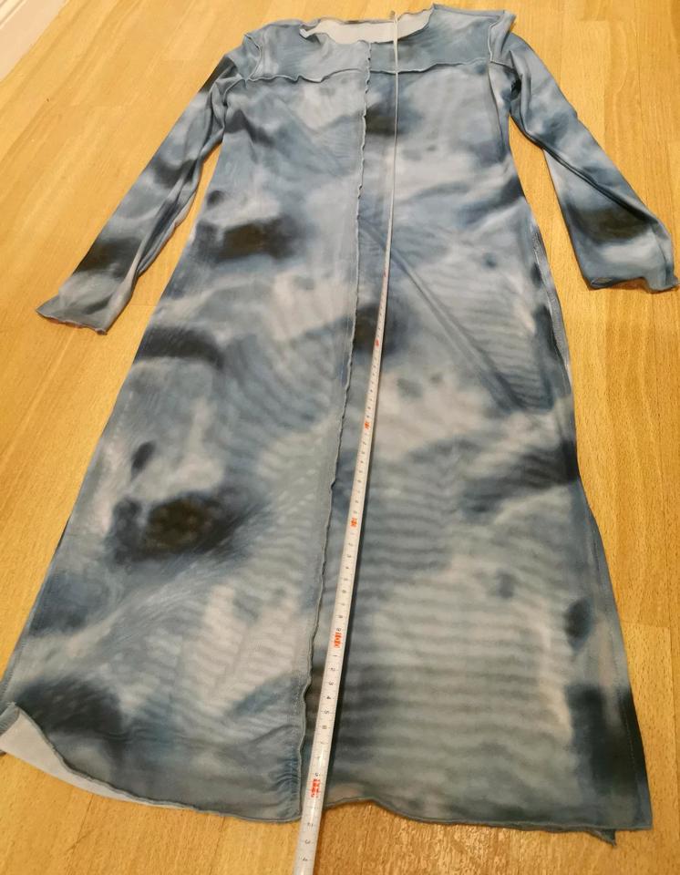 Tunika Kleid Mesh gr. Sarong cover blau Strandkleid in Hamburg