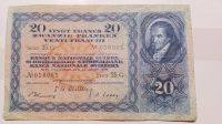 Schweiz 20 Schweizer Franken Geldschein 1949-01-20 für Sammler Blumenthal - Farge Vorschau