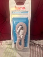 Sat Kabel, 3m, F-Stecker, hama,90 dB, weiß, OVP, neu Ideal für As Sachsen-Anhalt - Wernigerode Vorschau