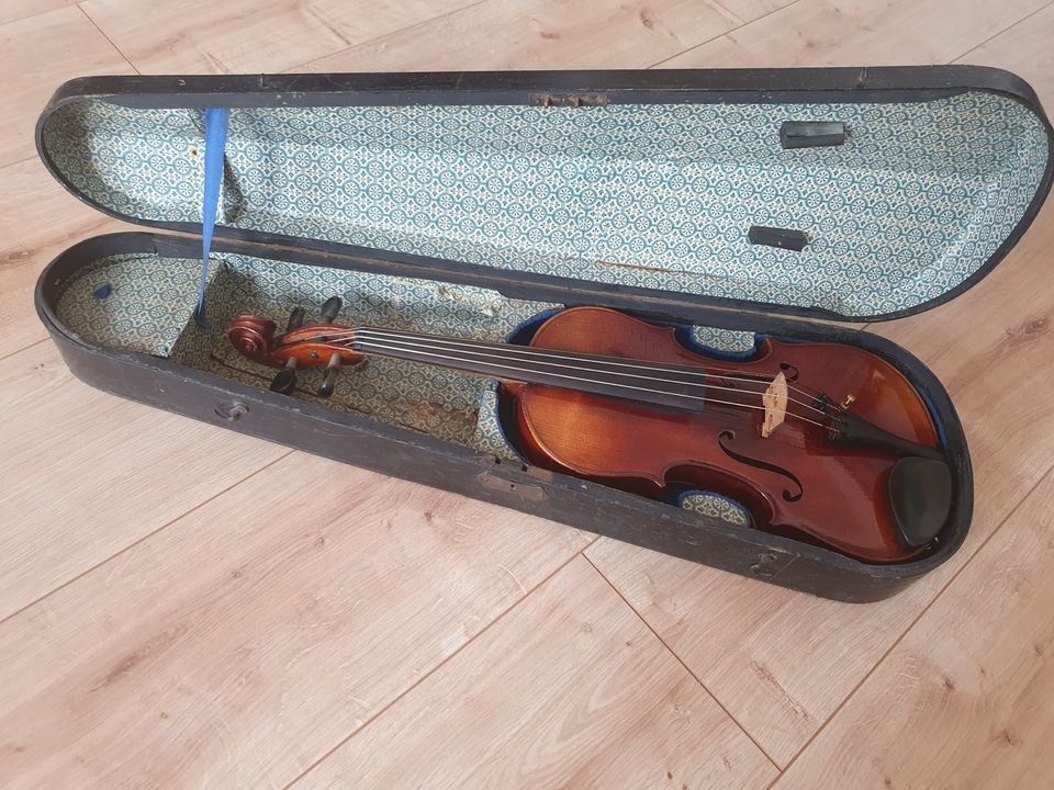 TOP* Historische 3/4 Violine Geige , aufgearbeitet in Leipzig