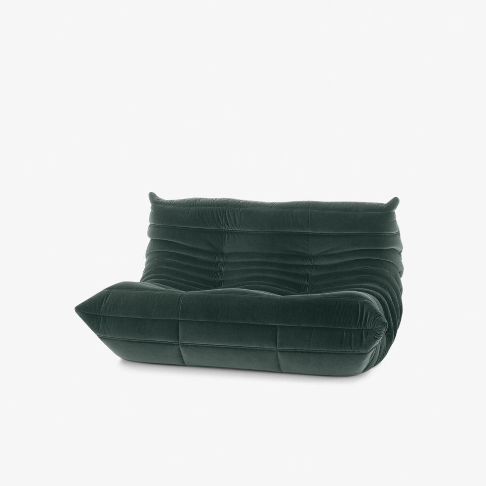 ligne roset Hohenzollernstr TOGO 2er Sofa Samt Grün PRE ORDER in München