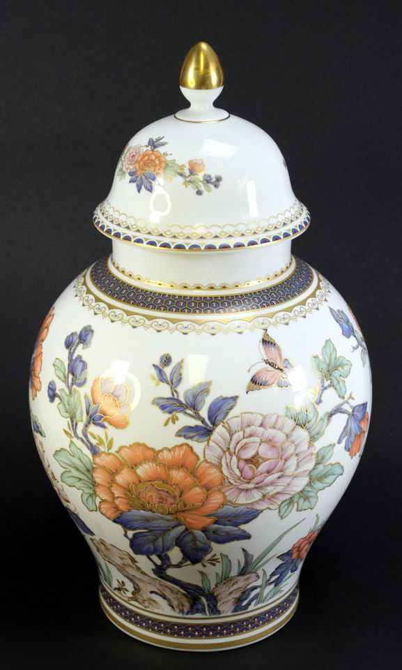 Kaiser große Deckelvase Duchesse Dekor K. Nossek Urnenvase Vase B in Kammerforst