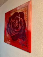 Bild Rote Rose 83 cm x 83 cm mit Holzrahmen Nordrhein-Westfalen - Datteln Vorschau