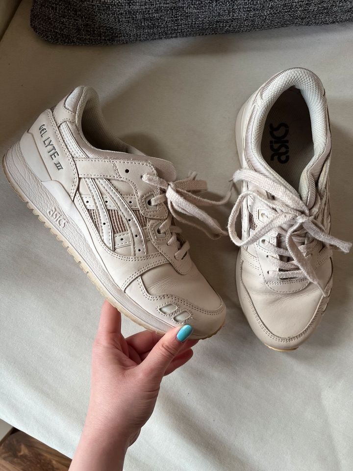 Asics gel lyte 3 Creme beige in Lage