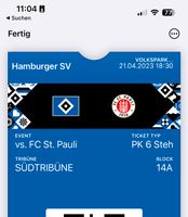 Tickets Derby HSV St.Pauli Gästeblock Freitag 18:30 Wandsbek - Hamburg Poppenbüttel Vorschau