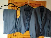 Anzug 3 teilig Herren 54 Slim fit blau Hose Weste Jacket C&A Sachsen-Anhalt - Seegebiet Mansfelder Land Vorschau