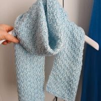 Schal blau, glitzer Schal Handmade, hellblaue Schal,  Strickschal Bayern - Schweinfurt Vorschau