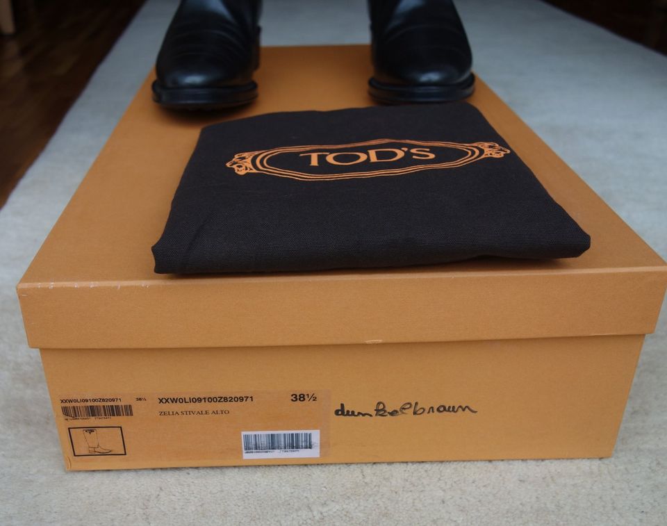 TOD'S Stiefel dunkelbraun Gr. 38,5 - sehr guter Zustand in Leverkusen