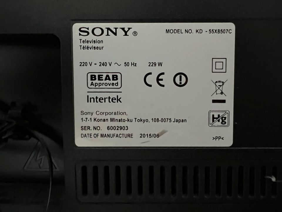 Sony TV 55x8507c Defekt in Berlin