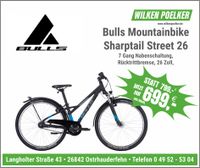 Bulls Sharptail Street 26 SW/Blau 26 Zoll 7 Gang Mountainbike Niedersachsen - Ostrhauderfehn Vorschau