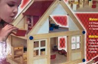 Neues Puppenhaus aus Holz / 47 teilig  / 44,5 cm x 44,5 cm / Neu! Baden-Württemberg - Lahr (Schwarzwald) Vorschau