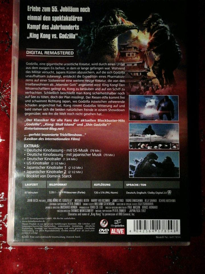 DVD:GODZILLA-DIE RÜCKKEHR DES KING KONG KLASSIKER in Hamburg