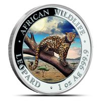 Silbermünze SOMALIA AFRICAN WILDLIFE LEOPARD FARBIG 2021 1 oz Nordrhein-Westfalen - Selfkant Vorschau