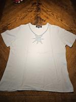 T-Shirt von Denim & Co in Gr. L, weiß, Strasssteine München - Laim Vorschau