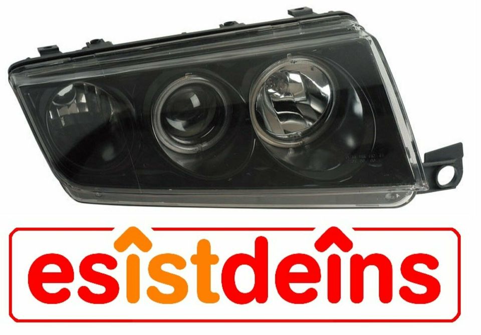 Skoda Fabia 6Y Angel Eyes CCFL Scheinwerfer Set (99-07) schwarz in Quickborn