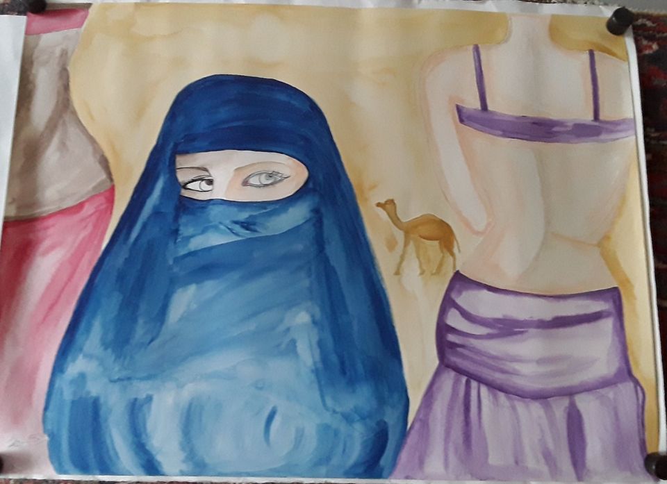 Aquarell Gemälde *Orientalischer Ausdruck❤ in Norderstedt