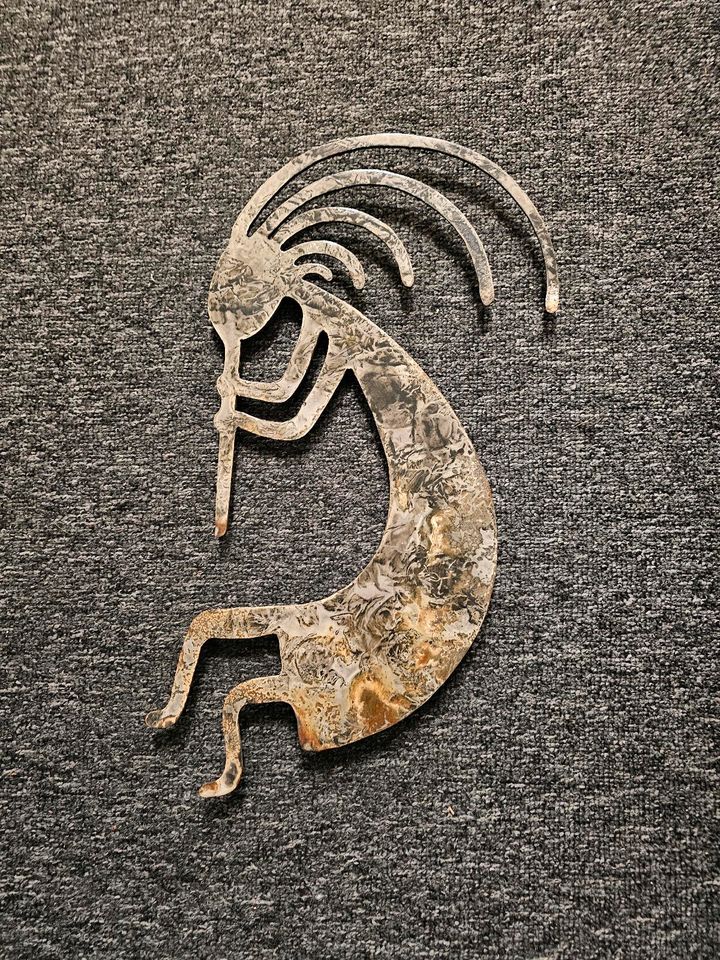 Kokopelli Flötenspieler vintage metall Dekoration Wanddeko in Köln