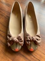 Schicke neue Ballerinas in Beige mit Goldschimmer, Gr. 39 Niedersachsen - Achim Vorschau