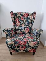 Ikea Strandmon Sessel Blumen Muster comfort vintage retro Düsseldorf - Benrath Vorschau