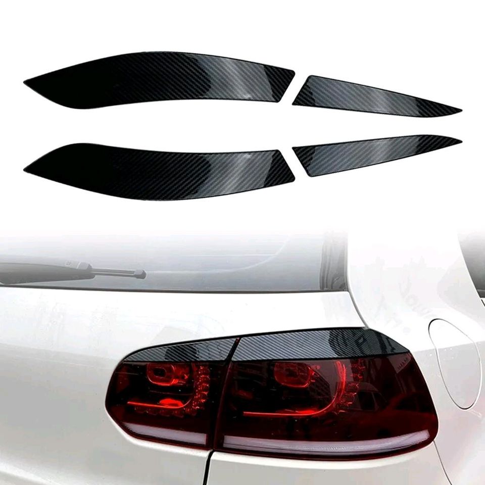 SORAE Auto-Scheinwerfer-Augenbraue für Volkswagen Golf 6 Golf 6,  Frontscheinwerfer Augenbrauen Augenlid Dekorativ Aufkleber Äußere  Modifikation