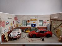 Diorama Porsche Garage 1:18 Bayern - Riedering Vorschau