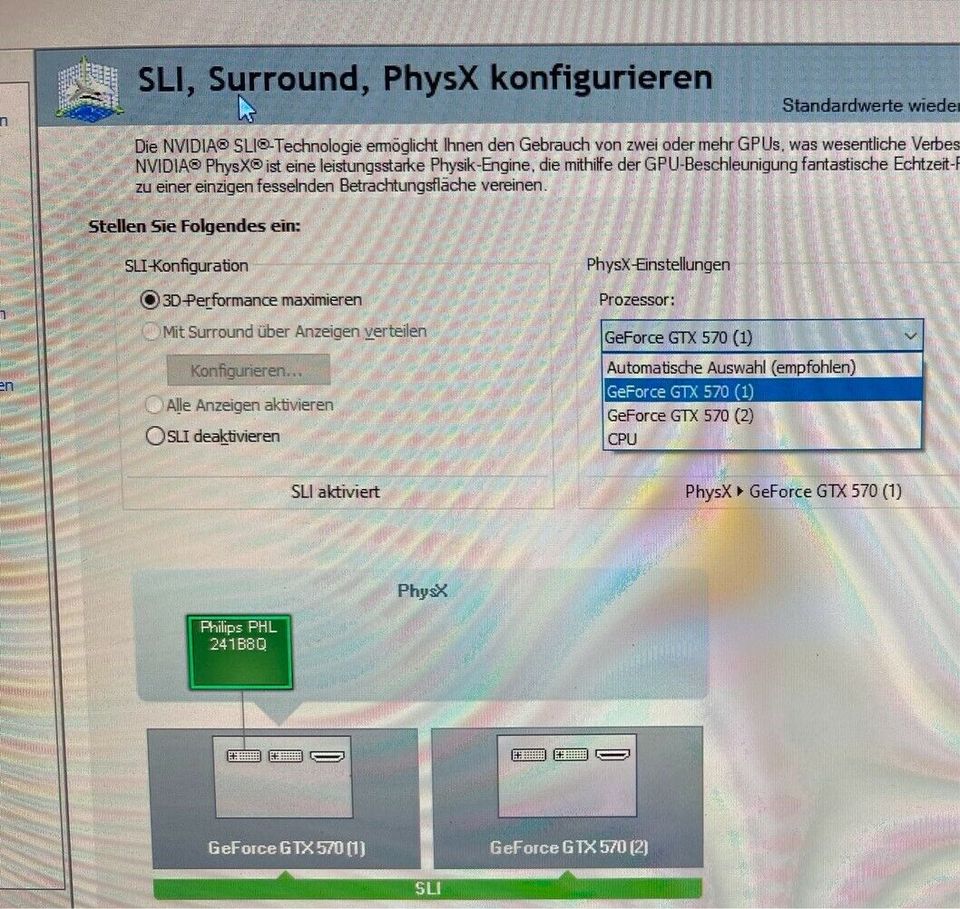 2x NVIDIA GeForce GTX 570 inkl. SLI Bridge in Sandhausen