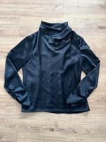 Zara Bluse M mit Zierfalten Oberteil langarm satin Hessen - Mücke Vorschau