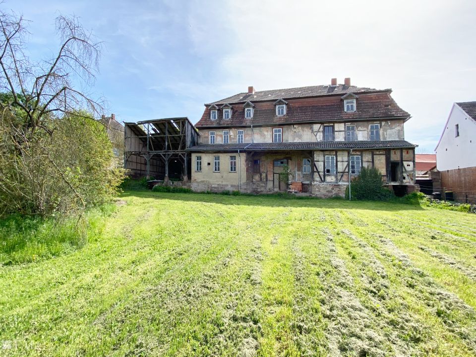 Denkmal Forsthaus Grundstück, Nebengelass, Ruhe und genehmigte Förderung zum Ausbau in Bendeleben