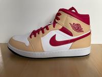 Nike Air Jordan 1 Mid White Onyx/White/Cardinal AF 1 NEU Gr. 45 Baden-Württemberg - Radolfzell am Bodensee Vorschau