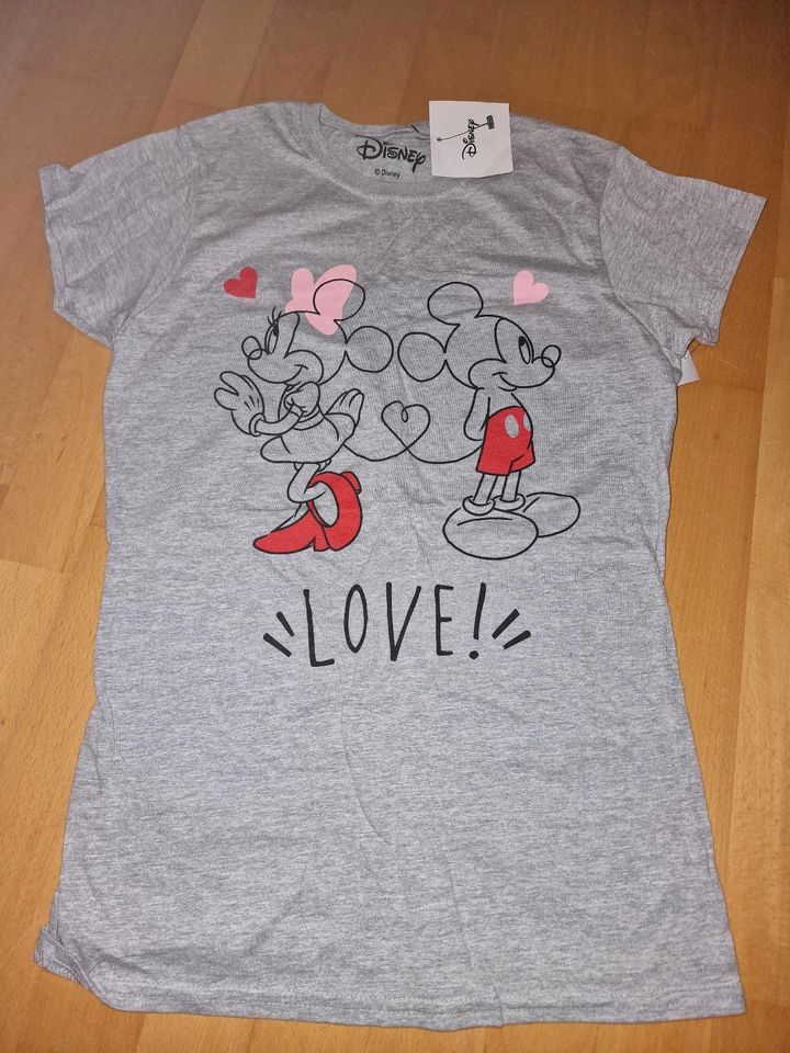 MINNIE MICKEY MAUS SHIRT NEU SCHUHE 37 M SNEAKER GRAU SET ETIKETT in Leipzig