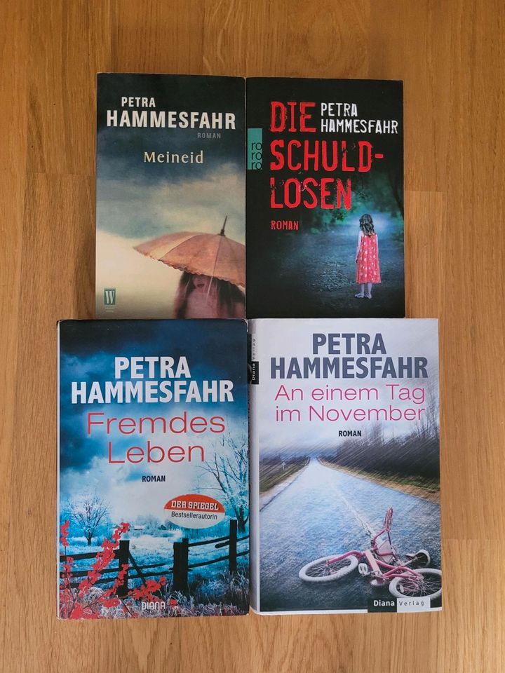 Petra Hammesfahr 4 Romane, 2 Hardcover, 2 Paperback: Meineid u.a. in Garching b München