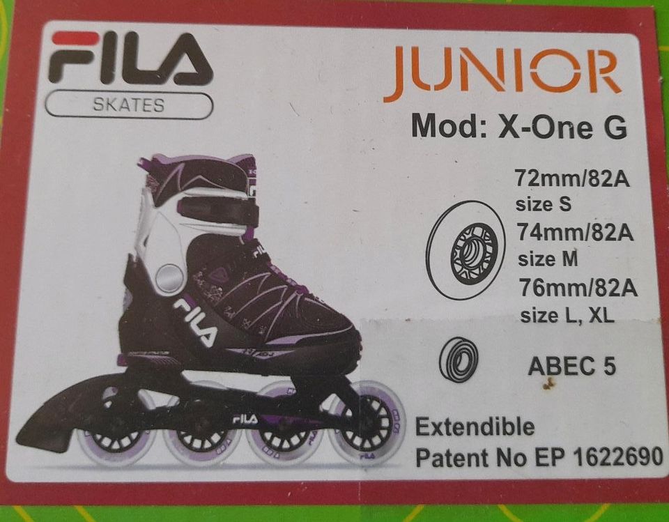 Fila  Inline Skates X-One G Black-Pink-Magenta in Brieselang