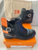 Hugo Boss Stiefeletten schwarz Leder Hessen - Mainhausen Vorschau