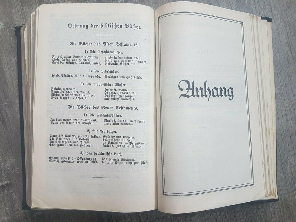 Buch: Die Bibel oder die ganze heilige Schrift (AT + NT) von 1933 in Tannenberg